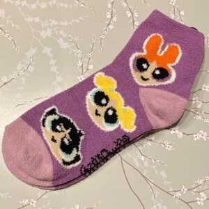 The Powerpuff Girls Fuzzy Comfy Cozy Fall Winter Bedtime Socks